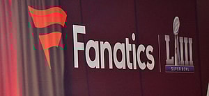 Fanatics logo during Super Bowl party.