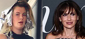 A photo collage of Ireland Baldwin and Hilaria Baldwin