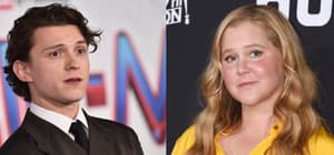 Portrait of Tom Holland and Amy Schumer