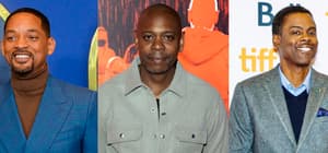Portraits of Will Smith, Dave Chappelle & Chris Rock