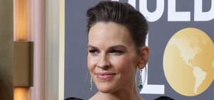 Hilary Swank at the 80th Annual Golden Globe Awards
