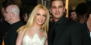 Britney Spears and brother, Bryan Spears during 31st Annual American Music Awards - Arrivals at Shrine Auditorium in Los Angeles, California, United States.