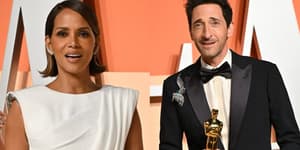 Halle Berry and Adrien Brody at the Oscars ceremony