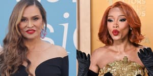 Tina Knowles and Keke Palmer