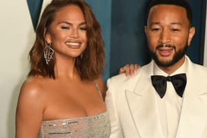 Chrissy Teigen and John Legend at 2022 Vanity Fair Oscar Party
