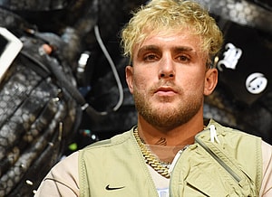 Jake Paul at the Jake Paul vs Tyron Woodley Los Angeles Press conference