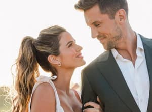 Jojo Fletcher and her husband together.