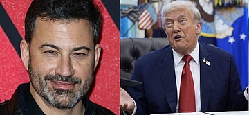 Jimmy Kimmel (left) Donald Trump (right)