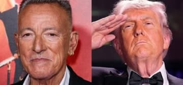 Bruce Springsteen (left) Donald Trump (right)
