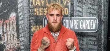 Jake Paul poses at a Netflix Live Event