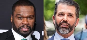 50 Cent (left) Donald Trump Jr (right)