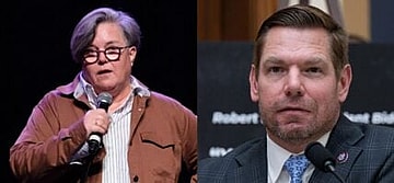 Rosie O'Donnell and Eric Swalwell