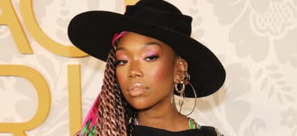 Brandy Norwood at 2019 Black Girls Rock! Awards red carpet arrivals in Newark, NJ