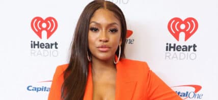 Drew Sidora at the 2022 iHeartRadio Music Festival - Press Room
