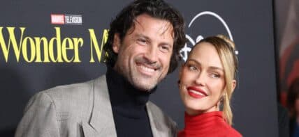 Peta Murgatroyd and Maksim Chmerkovskiy attend the Launch Event Of Marvel Television's Wonder Man
