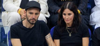 Courtney Cox and Johnny McDaid At The 2025 US Open Women's Final