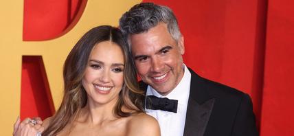 Jessica Alba and Cash Warren at 2024 Vanity Fair Oscar Party