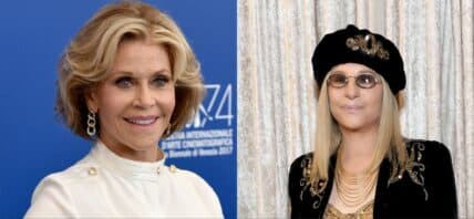 Jane Fonda and Barbra Streisand collage