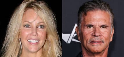 A photo collage of Heather Locklear and Lorenzo Lamas