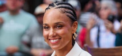 Alicia Keys outside Good Morning America