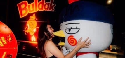Heat Match contestant and mascot