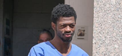 Lil Nas X seen after being released from jail