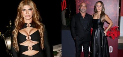 Photo collage of Teresa Giudice, Melissa Gorga and Joe Gorga.