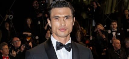 Charles Melton on the red carpet