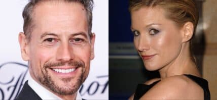 Collage of Ioan Gruffudd and Alice Evans