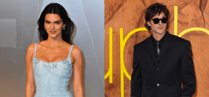 A photo collage of Kendall Jenner And Jacob Elordi