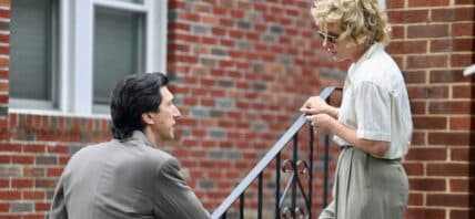 Scarlett Johansson and Adam Driver on the set of 'Paper Tigers'