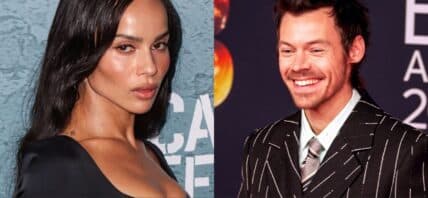 Zoe Kravitz and Harry Styles collage