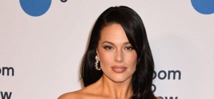 Ashley Graham posing on the red carpet.