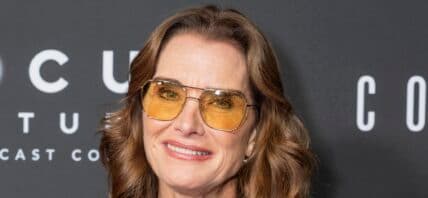 Brooke Shields posing on the red carpet.