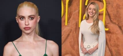 A side-by-side collage of Chloe Cherry and Sydney Sweeney
