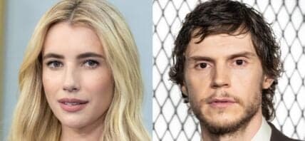 Emma Roberts (left) Evan Peters (right)