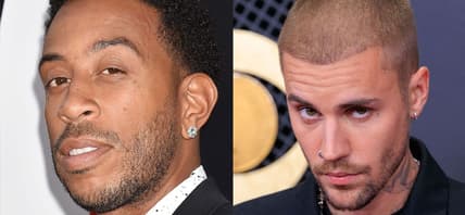 Ludacris (left) Justin Bieber (right)