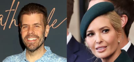 A side-by-side collage of Perez Hilton and Ivanka Trump