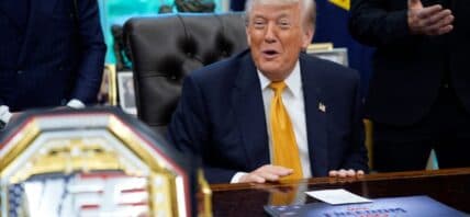 Donald Trump on the South Lawn