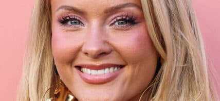 Zara Larsson wearing vintage Versace from OpulentAddict and Flor de Maria Collection shoes arrives at the 2026 Billboard Women In Music