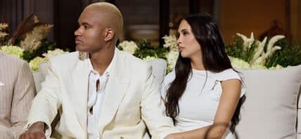 KJ Dillard and Dara Levitan at the "Summer House" reunion.