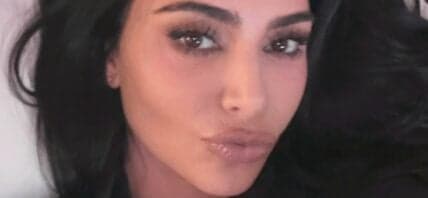 Kim Kardashian close up