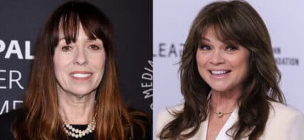 A photo collage of Mackenzie Phillips and Valerie Bertinelli