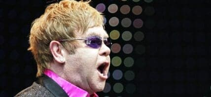 Sir Elton John on stage