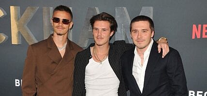 Romeo Beckham Cruz Beckham and Brooklyn Beckham-