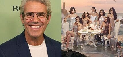 Photo collage of Andy Cohen and RHORI cast.