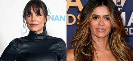 Photo collage of Bethenny Frankel and Taylor Frankie Paul.