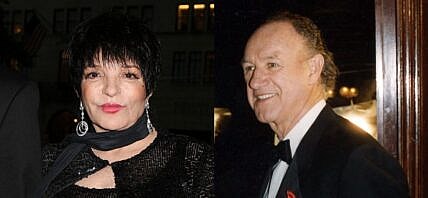 Liza Minnelli and Gene Hackman photo collage