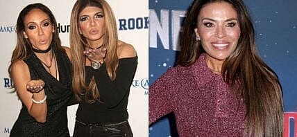 Photo collage of Teresa Giudice, Melissa Gorga, and Dolores Catania.