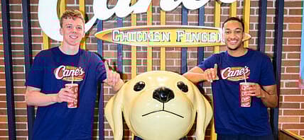 Nimari Burnett and Charlie May at Raising Cane’s